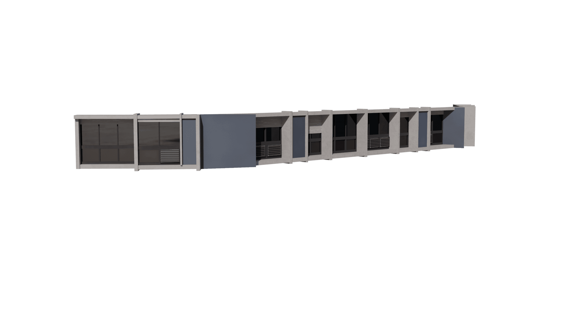 Corner render of the Barcelona facade study
